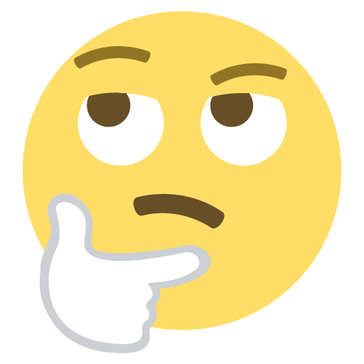 Emoji thinking